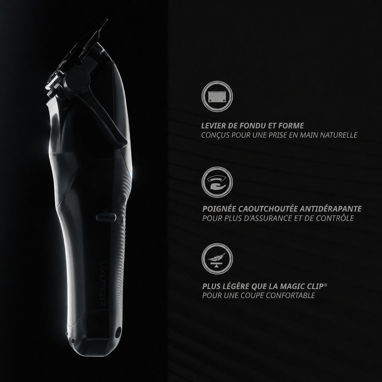 Wahl 5 Star Vapor - Tondeuse de Coupe Barbier Sans Fil, Moteur Brushless Fade