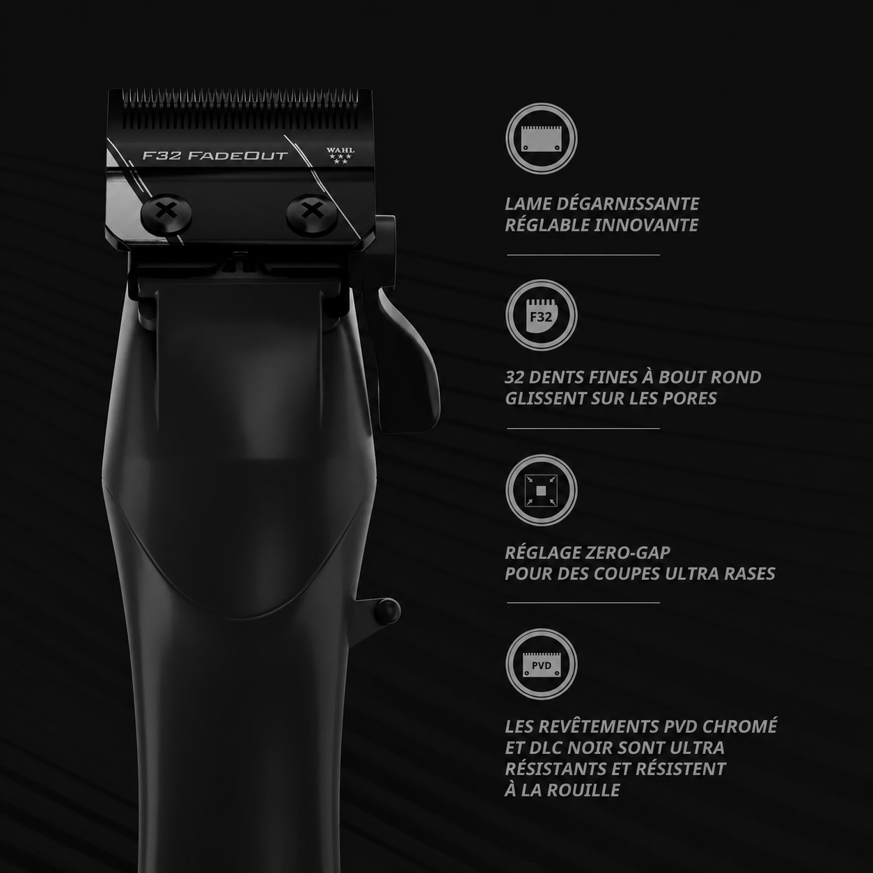 Wahl 5 Star Vapor - Tondeuse de Coupe Barbier Sans Fil, Moteur Brushless Fade